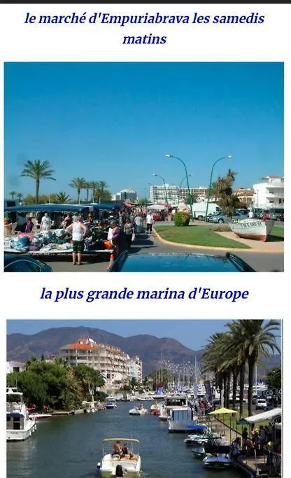 Le Canola Empuriabrava Port - 45M2 - Vue Piscine - Plage Centrale 500M- Parking Prive Gratuit 0*,  Španělsko